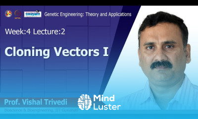 Lec 12 Cloning Vectors I