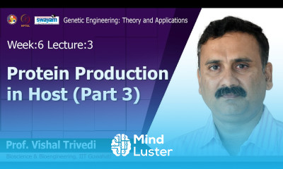 Lec 19 Protein Production in Host III