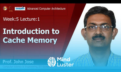Lec 13 Introduction to Cache Memory