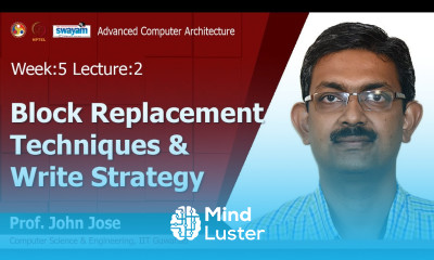 Lec 14 Block Replacement Techniques Write Strategy
