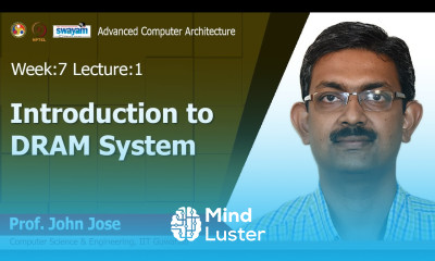 Lec 17 Introduction to DRAM System