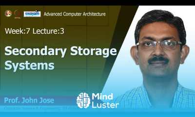 Lec 19 Secondary Storage Systems
