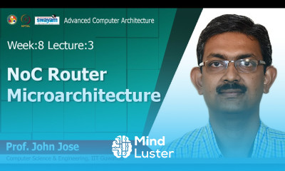 Lec 22 NoC Router Microarchitecture