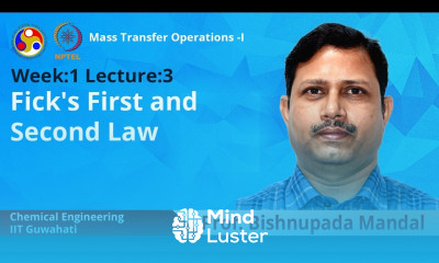 Lec 3 Fick s First and Second Law