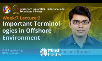 Lecture 18 Important Terminologies in Offshore Environment