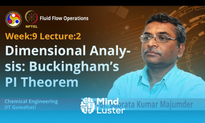 Lec 23 Dimensional Analysis Buckingham s PI Theorem