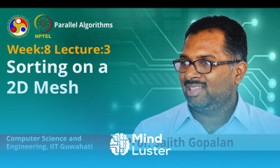 Lec 24 Sorting on a 2D mesh