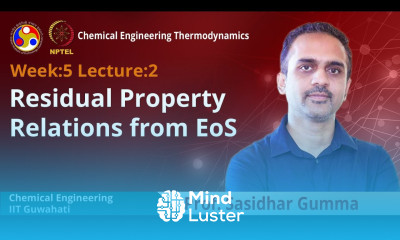 Lec 14 Residual property relations from EoS