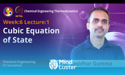 Lec 16 Cubic Equation of State