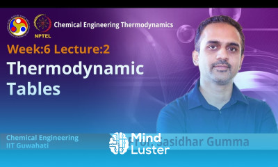 Lec 17 Thermodynamic Tables