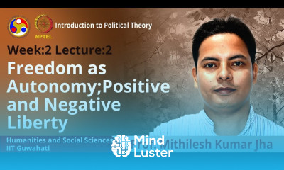 Lec 4 Freedom as autonomy Positive and negative liberty