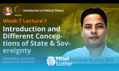Lec 19 Introduction and different conceptions of state sovereignty