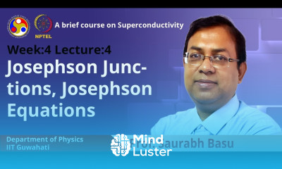 Lec 15 Josephson junctions Josephson equations