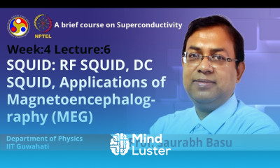 Lec 17 RF SQUID DC SQUID Applications of Magnetoencephalography MEG