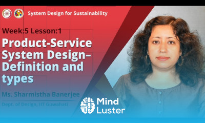 Lec 14 Product Service System Design – Definition and Types
