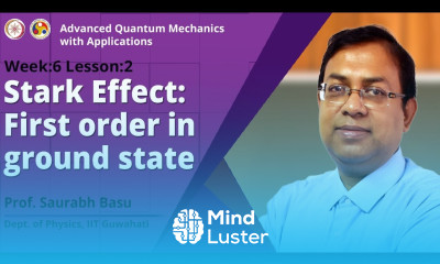 Stark Effect First order in ground state