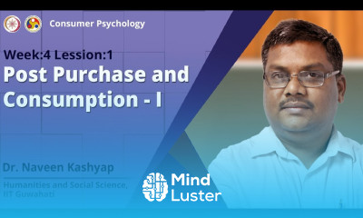 Lec 8 Post Purchase and Consumption I