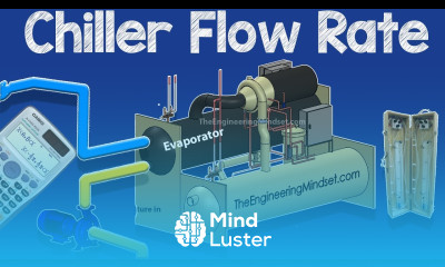 Chiller flow rate measurement and calculation chilled and condenser water