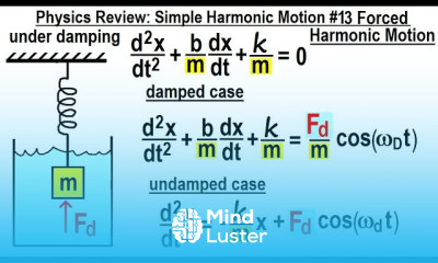 Physics Review Simple Harmonic Motion 13 Forced Harmonic Motion