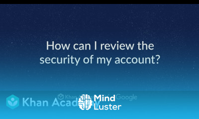 How can I review the security of my account
