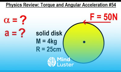 Physics Review Torque and Angular Accelertion 54