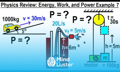 Physics Review Energy Work and Power Examples Part 7