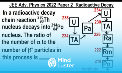 JEE Advanced Physics 2022 Paper 2 2 Radioactive Deay