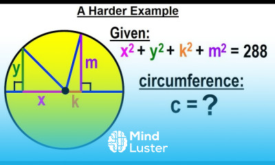 Geometry Ch 6 Circles 8 of 39 A Harder Example