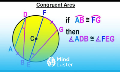 Geometry Ch 6 Circles 16 of 39 Congruent Arcs