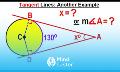 Geometry Ch 6 Circles 19 of 39 Tangent Lines Another Example