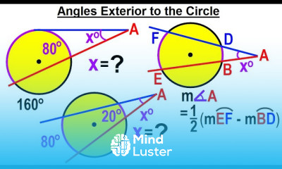 Geometry Ch 6 Circles 20 of 39 Angles Exterior to the Circle