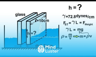 Physics 33 Fluid Statics Surface Tension 11 of 12 Between Two Surfaces