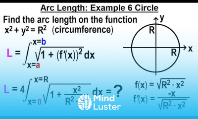 Calculus 2 Ch 18 Arc Length of Curves 10 of 18 Example 6 Circle