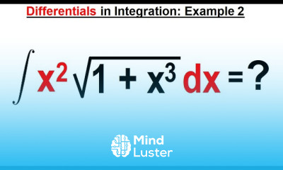 Calculus 2 Ch 1 5 Differentials in Integration 3 of 10 Example 2