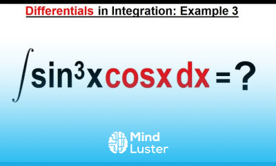 Calculus 2 Ch 1 5 Differentials in Integration 4 of 10 Example 3