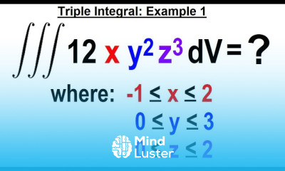 Calculus 3 Ch 13 1 Triple Integrals 5 of TBD Triple Inttegral Example 1