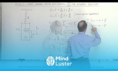 Physics CH 16 1 Simple Harmonic Motion with Damping 12 of 20 The General Solution