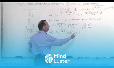 Physics CH 16 1 Simple Harmonic Motion with Damping 16 of 20 Underdamping
