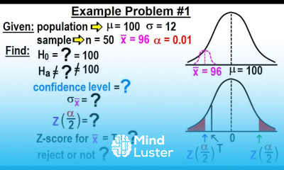 Statistics Ch 9 Hypothesis Testing 30 of 35 Example Problem 1