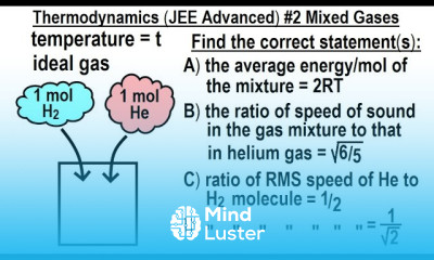 JEE Advanced Physics 2015 Paper 1 16 2 Mixed Gases