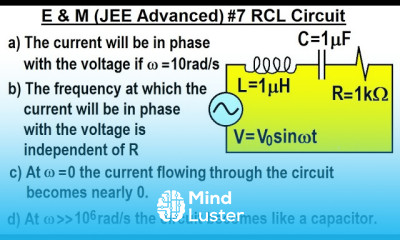 JEE Advanced Physics 2017 Paper 1 5 7 RCL Circuit