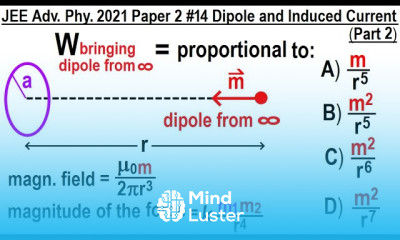 JEE Advanced Physics 2021 Paper 2 14 Dipole and Induced Current Part 2