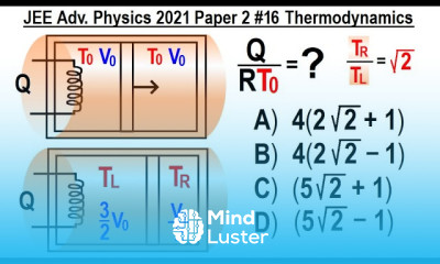 JEE Advanced Physics 2021 Paper 2 16 Thermodynamics