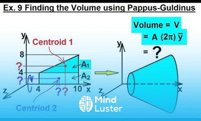 Mechanical Engineering Centroids Center of Gravity 34 of 35 Volume using Pappus Guldinus