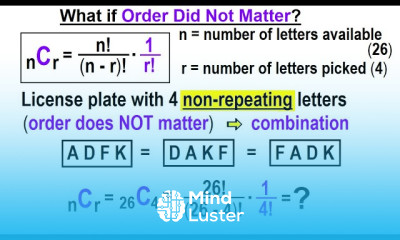 Statistics Ch 8 Combinations and Permutations 8 of 22 The 2 Permutation Equations
