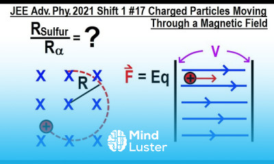 JEE Advanced Physics 2021 Shift 1 17 Charged Particles Moving Through a Magnetic Field