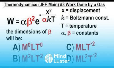 JEE Main Physics Thermodynamics 3 Work Done by a Gas