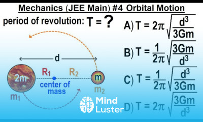JEE Main Physics Mechanics 4 Orbital Motion