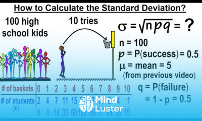 Statistics Ch 6 The Normal Probability Distribution 5 of 28 Calculate the Standard Deviation