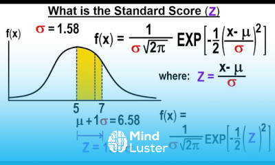 Statistics Ch 6 The Normal Probability Distribution 11 of 28 What is the Standard Score Z